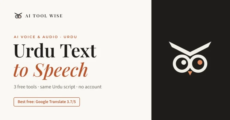 Urdu text to speech free tools tested featured image
